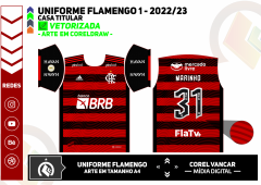 Uniforme Flamengo Titular 2022-23 + Fonte