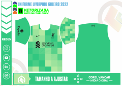 LIVERPOOL CAMISA 2022, UNIFORME GOLEIRO