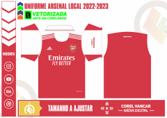Uniforme Arsenal Local 2022-2023