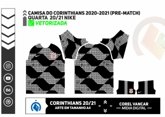 Camisa do Corinthians 2020-2021 (Pre-match) - NIKE