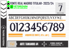 Fonte Real Madrid Titular 2023-24 x7