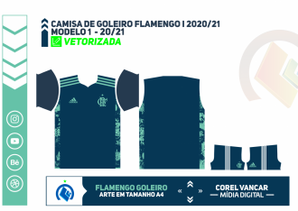Camisa de Goleiro Flamengo I 2020-2021
