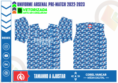 Uniforme Arsenal Pre-Match 2022-2023 ( 1 )