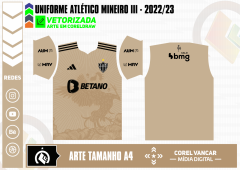 Uniforme Dourado, Atlético Mineiro 2022-2023 - Terceiro