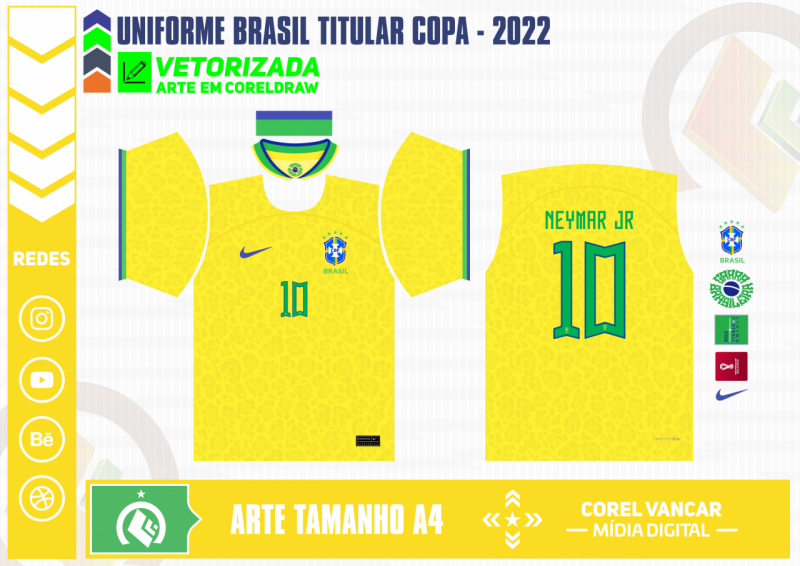Uniforme Titular Brasil Copa 2022