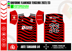 Uniforme Flamengo Terceiro 2022-23