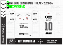 Uniforme Corinthians Titular 2023-24