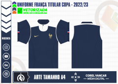 Uniforme França Titular Copa 2022-2023
