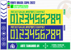 Fonte Brasil Nike Copa - 2022