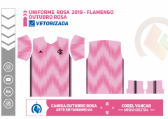 Uniforme  Rosa  2019 - Flamengo