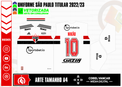 Uniforme São Paulo Titular 2022-23