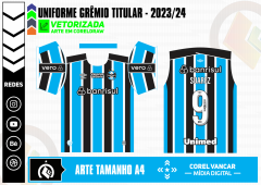 Uniforme Grêmio Titular 2023-24